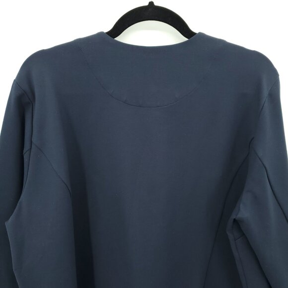 Betabrand Collarless Ponte Button Front Blazer/Jacket XL Navy Blue - Picture 11 of 16